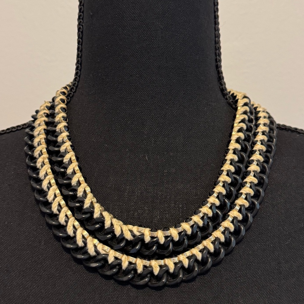 Black Double Chain Necklace